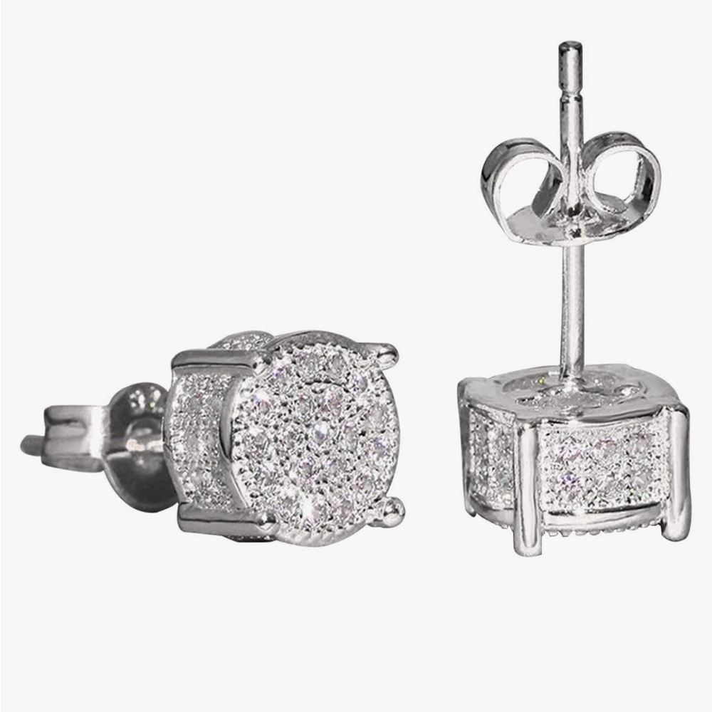 Elegant Silver Stud Earrings